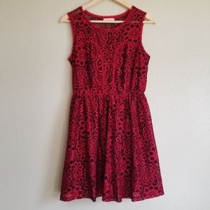 Altar'd State Red Lace Dress